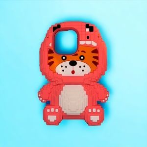 iPhone 14 pro decorative phone case tiger